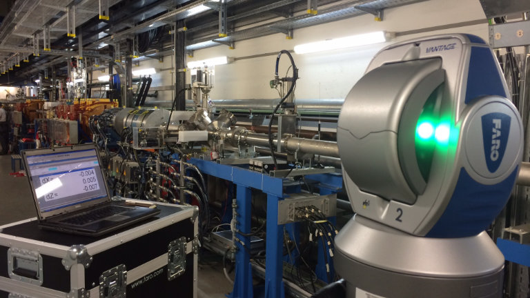 3D measurement with a Faro laser tracker at a particle accelerator